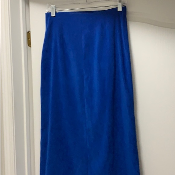Vintage hand made skirt faux wrap - velvet like - Picture 8 of 16